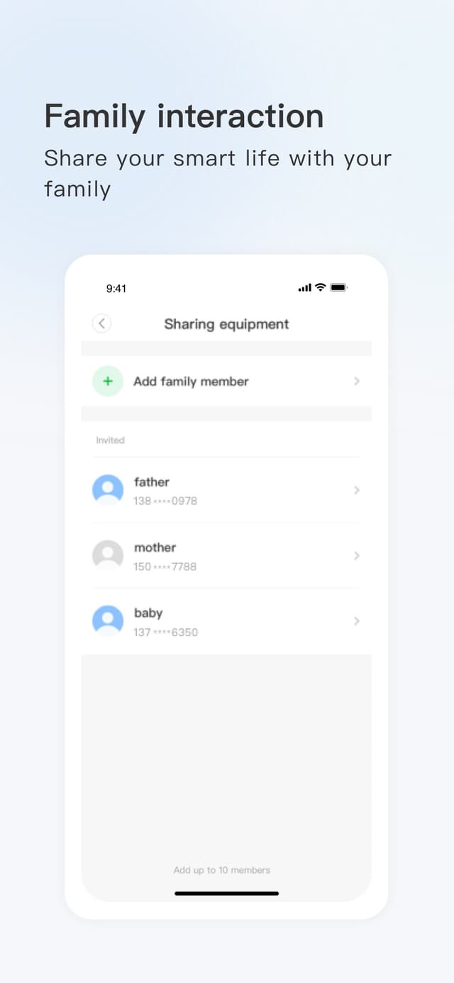 YCC365 Plus family interaction features